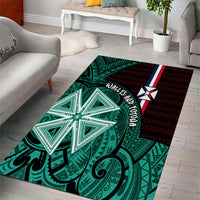 Wallis And Futuna Area Rug Tribal Polynesian Tattoo Heritage Cross Flag TS04 - Polynesian Pride