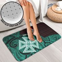 Wallis And Futuna Bathroom Set Tribal Polynesian Tattoo Heritage Cross Flag TS04 - Polynesian Pride