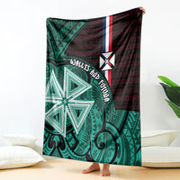Wallis And Futuna Blanket Tribal Polynesian Tattoo Heritage Cross Flag TS04 - Polynesian Pride