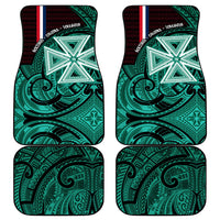 Wallis And Futuna Car Mats Tribal Polynesian Tattoo Heritage Cross Flag TS04 - Polynesian Pride