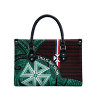 Wallis And Futuna Leather Bag Tribal Polynesian Tattoo Heritage Cross Flag TS04 - Polynesian Pride