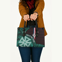 Wallis And Futuna Leather Bag Tribal Polynesian Tattoo Heritage Cross Flag TS04 - Polynesian Pride