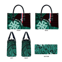 Wallis And Futuna Leather Bag Tribal Polynesian Tattoo Heritage Cross Flag TS04 - Polynesian Pride