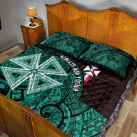 Wallis And Futuna Quilt Bed Set Tribal Polynesian Tattoo Heritage Cross Flag TS04 - Polynesian Pride