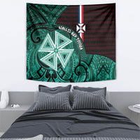 Wallis And Futuna Tapestry Tribal Polynesian Tattoo Heritage Cross Flag TS04 - Polynesian Pride