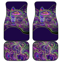 Waimanalo Hawaii Sun Rabbit Car Mats Psychedelic Trippy Neon Swirl Graphic TS04 - Polynesian Pride