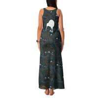 New Zealand is Calling and I Must Go Family Matching Tank Maxi Dress and Hawaiian Shirt Kiwi Bird Silhouette TS04 - Polynesian Pride