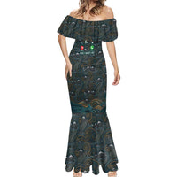 New Zealand is Calling and I Must Go Mermaid Dress Kiwi Bird Silhouette TS04 - Polynesian Pride