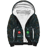 New Zealand is Calling and I Must Go Sherpa Hoodie Kiwi Bird Silhouette TS04 Unisex Multicolor - Polynesian Pride