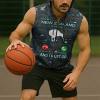 New Zealand is Calling and I Must Go Sleeveless Zip Hoodie Kiwi Bird Silhouette TS04 - Polynesian Pride