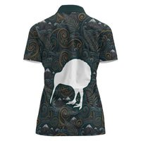 New Zealand is Calling and I Must Go Women Polo Shirt Kiwi Bird Silhouette TS04 - Polynesian Pride