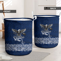 American Samoa Eagle Laundry Basket Sea Turtle Traditional Polynesian Tribal Tattoo TS04 - Polynesian Pride
