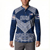 American Samoa Eagle Button Sweatshirt Sea Turtle Traditional Polynesian Tribal Tattoo TS04 - Polynesian Pride