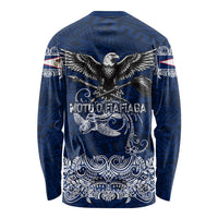 American Samoa Eagle Long Sleeve Shirt Sea Turtle Traditional Polynesian Tribal Tattoo TS04 - Polynesian Pride