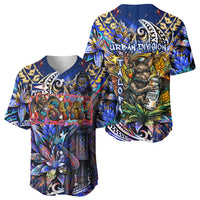 American Samoa Warrior Baseball Jersey Polynesian Fruit Bat Talofa Urban Graffiti Street Art TS04 - Polynesian Pride