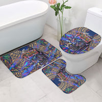 American Samoa Warrior Bathroom Set Polynesian Fruit Bat Talofa Urban Graffiti Street Art TS04 - Polynesian Pride