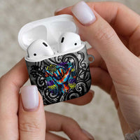 Chur Bro Shaka Sign AirPods Case New Zealand Koru Colorful Graffiti Splash