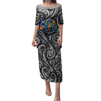 Chur Bro Shaka Sign Family Matching Puletasi and Hawaiian Shirt New Zealand Koru Colorful Graffiti Splash TS04 Mom's Dress Multicolor - Polynesian Pride