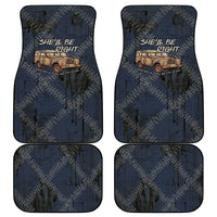 New Zealand She’ll Be Right Car Mats NZ Slang No. 8 Wire Map Pattern