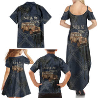 New Zealand She’ll Be Right Family Matching Summer Maxi Dress and Hawaiian Shirt NZ Slang No. 8 Wire Map Pattern TS04 - Polynesian Pride