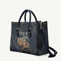New Zealand She’ll Be Right Leather Bag NZ Slang No. 8 Wire Map Pattern