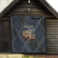 New Zealand She’ll Be Right Quilt NZ Slang No. 8 Wire Map Pattern