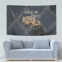 New Zealand She’ll Be Right Tapestry NZ Slang No. 8 Wire Map Pattern