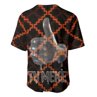 Tu Meke Maori New Zealand Slang Baseball Jersey with Glow Neon Step Style