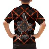 Tu Meke Maori New Zealand Slang Hawaiian Shirt with Glow Neon Step Style
