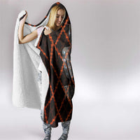 Tu Meke Maori New Zealand Slang Hooded Blanket with Glow Neon Step Style