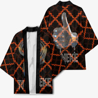 Tu Meke Maori New Zealand Slang Kimono with Glow Neon Step Style
