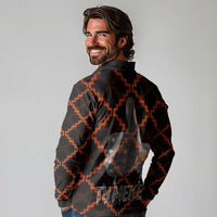 Tu Meke Maori New Zealand Slang Long Sleeve Polo Shirt with Glow Neon Step Style TS04 - Polynesian Pride