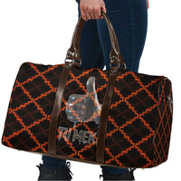 Tu Meke Maori New Zealand Slang Travel Bag with Glow Neon Step Style
