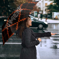 Tu Meke Maori New Zealand Slang Umbrella with Glow Neon Step Style