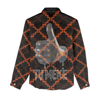 Tu Meke Maori New Zealand Slang Women Casual Shirt with Glow Neon Step Style TS04 - Polynesian Pride