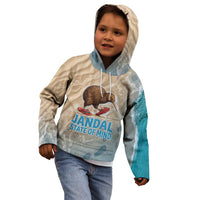 Kiwi Jandal Beach Life Kid Hoodie New Zealand Flip Flops Ocean Wave Surf Style TS04 - Polynesian Pride