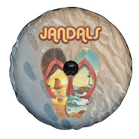 Kiwi Jandal Beach Life Spare Tire Cover New Zealand Flip Flops Ocean Wave Surf Style TS04 - Polynesian Pride