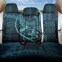 Chuuk Deep Into Truk Lagoon Back Car Seat Cover Polynesian Tribal Pattern Wreck Diving Teal Ship Art TS04 One Size Blue Black - Polynesian Pride