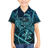 Chuuk Deep Into Truk Lagoon Hawaiian Shirt Polynesian Tribal Pattern Wreck Diving Teal Ship Art TS04 - Polynesian Pride