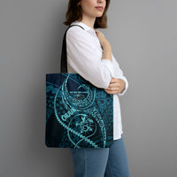 Chuuk Deep Into Truk Lagoon Tote Bag Polynesian Tribal Pattern Wreck Diving Teal Ship Art TS04 - Polynesian Pride