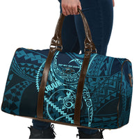 Chuuk Deep Into Truk Lagoon Travel Bag Polynesian Tribal Pattern Wreck Diving Teal Ship Art TS04 - Polynesian Pride