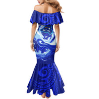 Chuuk Micronesian Roots Family Matching Mermaid Dress and Hawaiian Shirt Polynesian Tribal Pattern Hibiscus Flower And Stingray Art TS04 - Polynesian Pride
