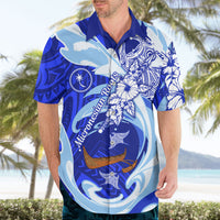 Chuuk Micronesian Roots Hawaiian Shirt Polynesian Tribal Pattern Hibiscus Flower And Stingray Art TS04 - Polynesian Pride