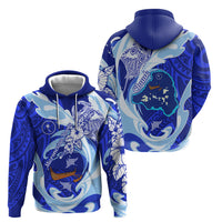 Chuuk Micronesian Roots Hoodie Polynesian Tribal Pattern Hibiscus Flower And Stingray Art TS04 - Polynesian Pride