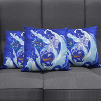 Chuuk Micronesian Roots Pillow Cover Polynesian Tribal Pattern Hibiscus Flower And Stingray Art TS04 - Polynesian Pride