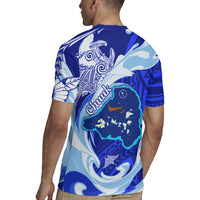 Chuuk Micronesian Roots Rugby Jersey Polynesian Tribal Pattern Hibiscus Flower And Stingray Art TS04 - Polynesian Pride