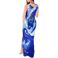 Chuuk Micronesian Roots Tank Maxi Dress Polynesian Tribal Pattern Hibiscus Flower And Stingray Art TS04 - Polynesian Pride