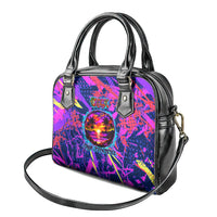 Chuuk Tropical Sunset Coordinates Shoulder Handbag Neon Graffiti Polynesian Tribal