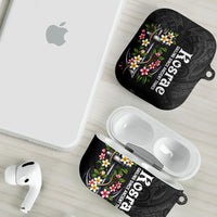 Kosrae Nautical Heritage AirPods Case Polynesian Tribal Anchor With Plumeria Tropical Art TS04 - Polynesian Pride