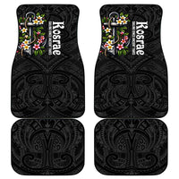 Kosrae Nautical Heritage Car Mats Polynesian Tribal Anchor With Plumeria Tropical Art TS04 - Polynesian Pride